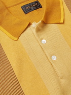 Beams Plus - Striped Cotton Polo Shirt - Yellow