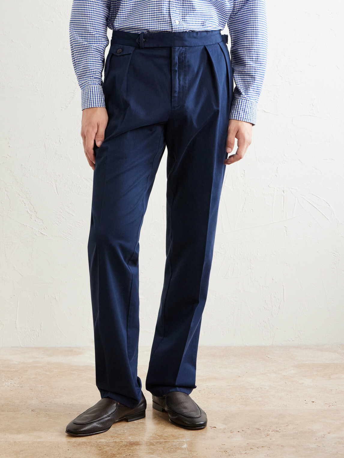 Polo Ralph Lauren - Straight-Leg Stretch Cotton-Blend Trousers - Blue