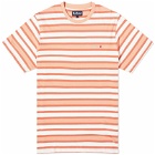 Barbour Men's Crundale Stripe T-Shirt in Faded Orange