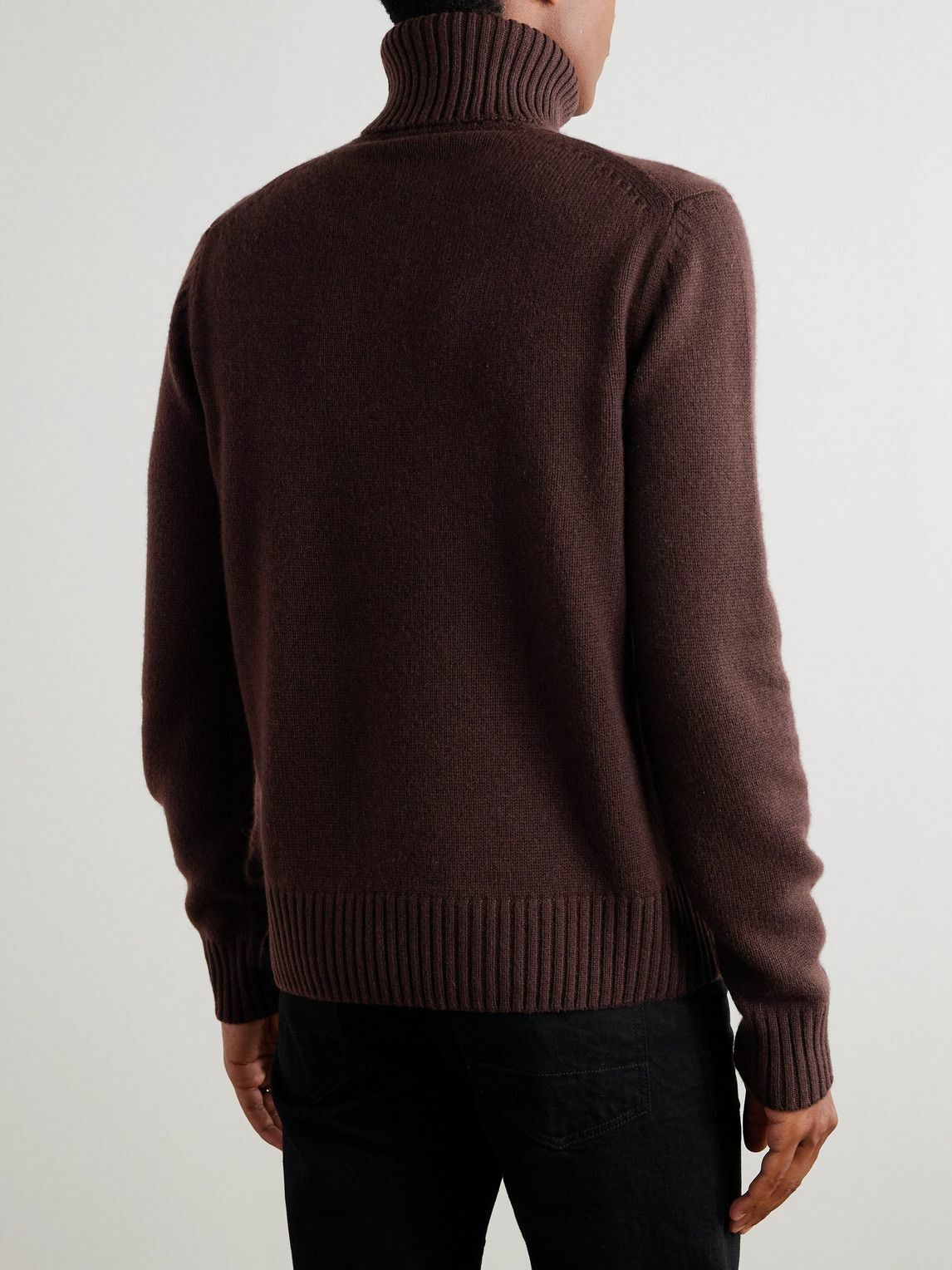 TOM FORD - Cashmere Rollneck Sweater - Brown