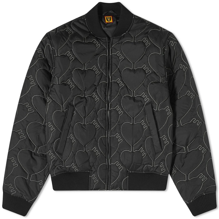 Photo: Human Made Men's Heart Quilting Jacket in Black