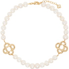 Casablanca Gold Pearl Chunky Necklace