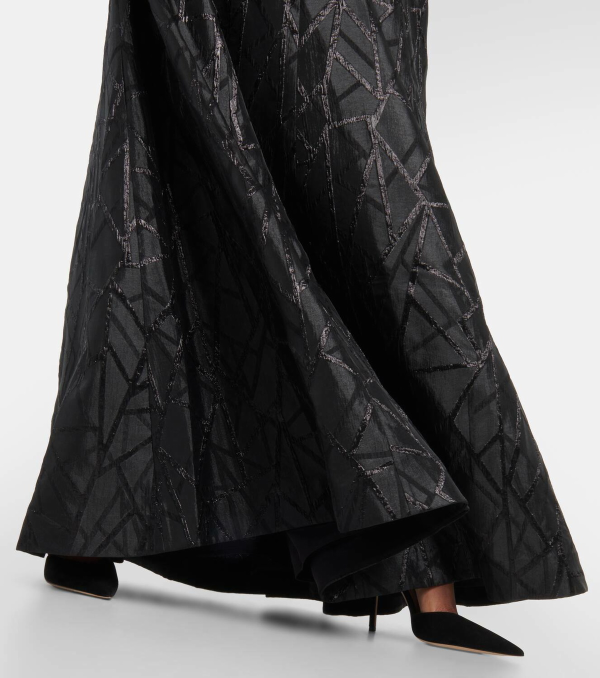 Rebecca Vallance Colette off-shoulder brocade gown Rebecca Vallance