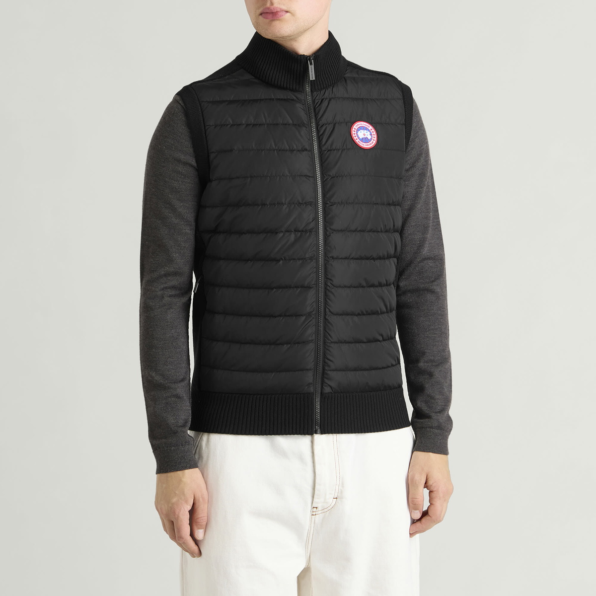 Canada Goose Men's Hybridge Knit Vest in Black