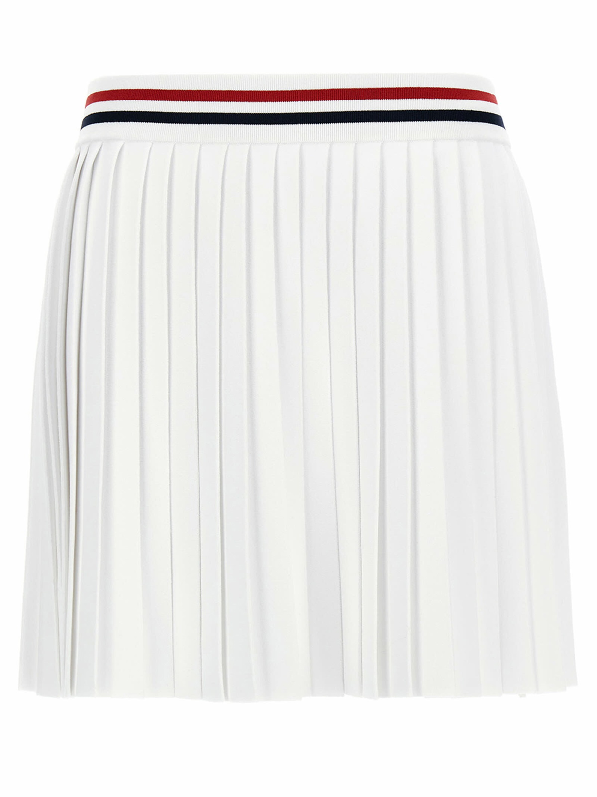 Thom Browne Calf Legth Side Tab Skirt In Solid Wool Twill