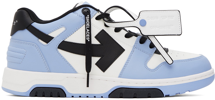 Photo: Off-White Blue & White Out Of Office Sneakers