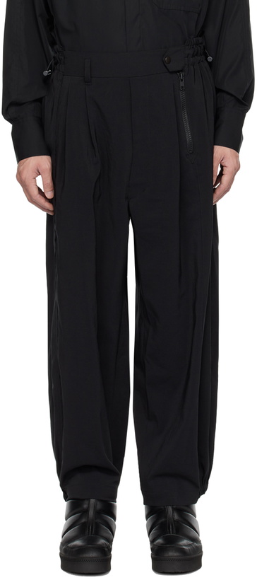 Photo: Y's Black Paneled Trousers