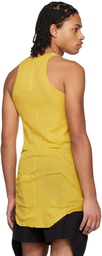 Rick Owens Yellow Basic Tank Top