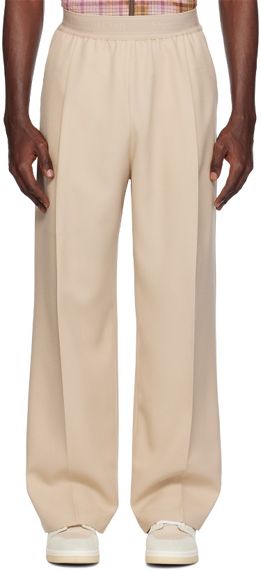Photo: Stockholm (Surfboard) Club Beige Relaxed-Fit Trousers