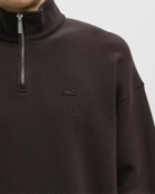 Lacoste Half zip SWEATSHIRT Brown Mens Half-Zip