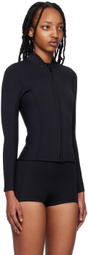 ABYSSE Black Rell Long Sleeve Swim Top