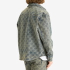 Daily Paper Men's Shield Laser Denim Shirt in Blue