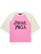 Liberal Youth Ministry - Logo-Print Colour-Block Cotton-Jersey T-Shirt - Pink