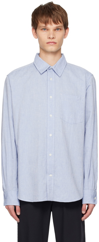 Photo: NORSE PROJECTS Blue Algot Shirt