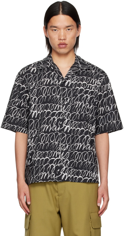 Photo: Marni Black Scribble Shirt