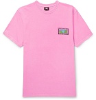 Stüssy - Printed Cotton-Jersey T-Shirt - Pink