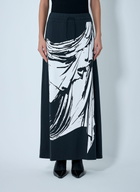 VAQUERA Printed Jersey Maxi Skirt
