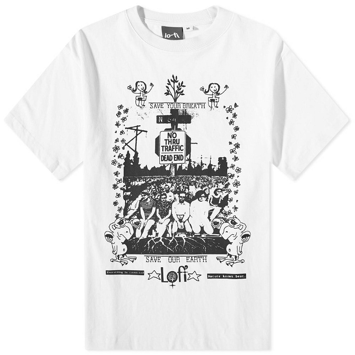 Photo: Lo-Fi Men's Dead End T-Shirt in White