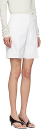 Jil Sander White Straight Leg Shorts