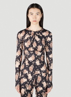 Rokh Floral Jersey Top