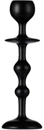 BLACK BLAZE Black Medium Infinity Candle Holder