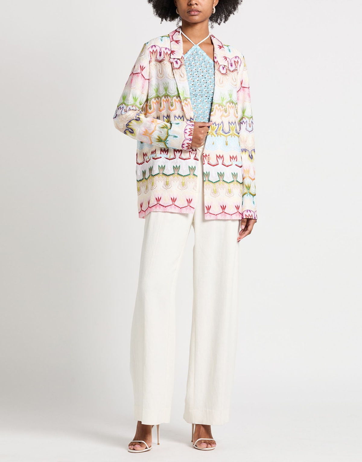 Missoni Womens Blazer Ivory