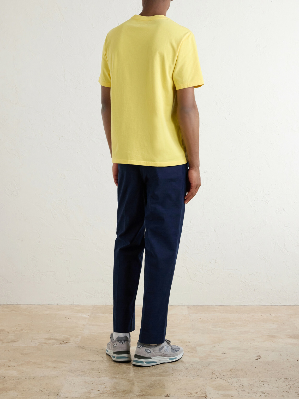Aimé Leon Dore - Logo-Embroidered Cotton-Jersey T-Shirt - Yellow
