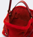 Givenchy Voyou Bucket Small shearling bucket bag