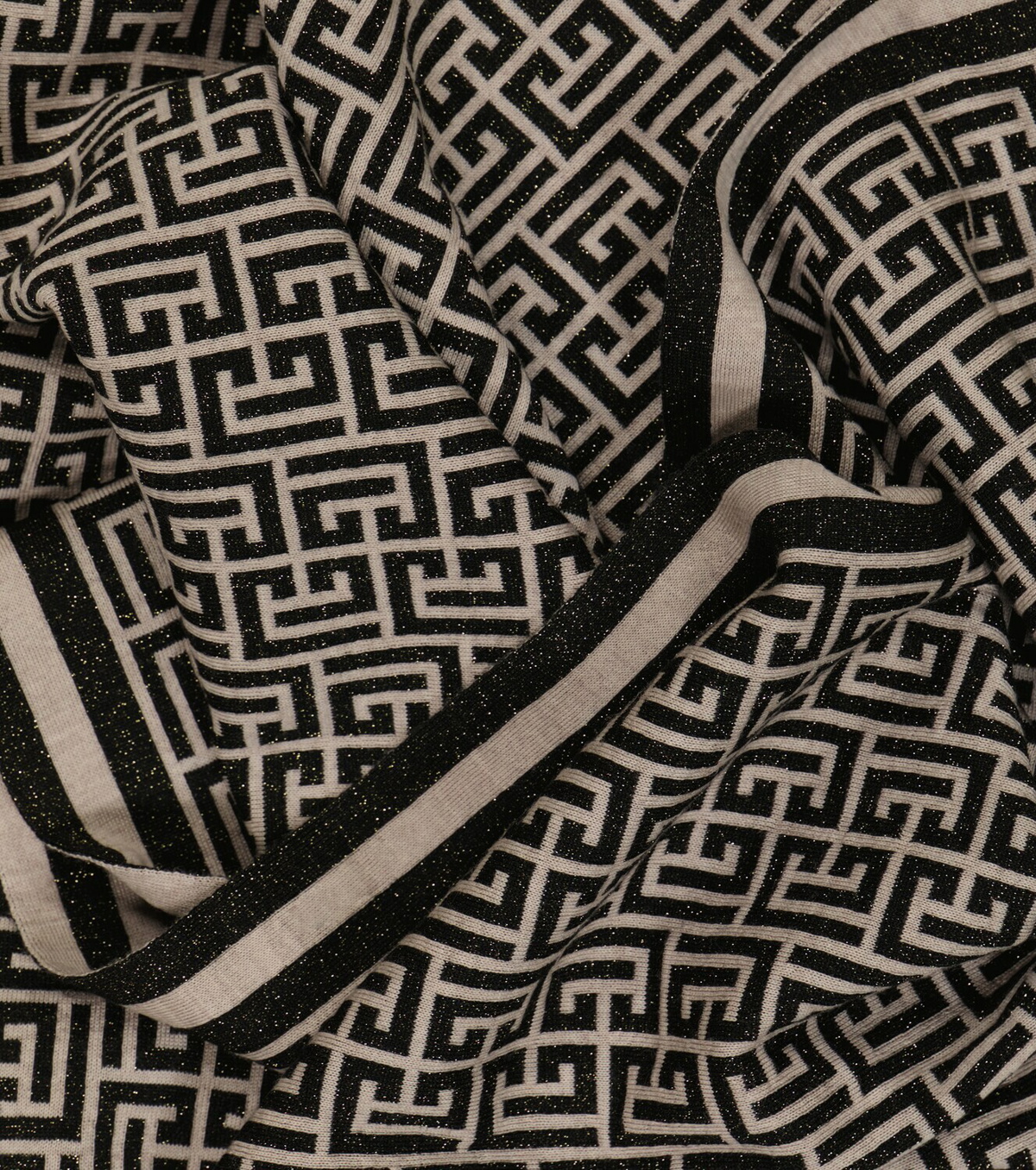 Balmain - Monogram wool-blend scarf Balmain