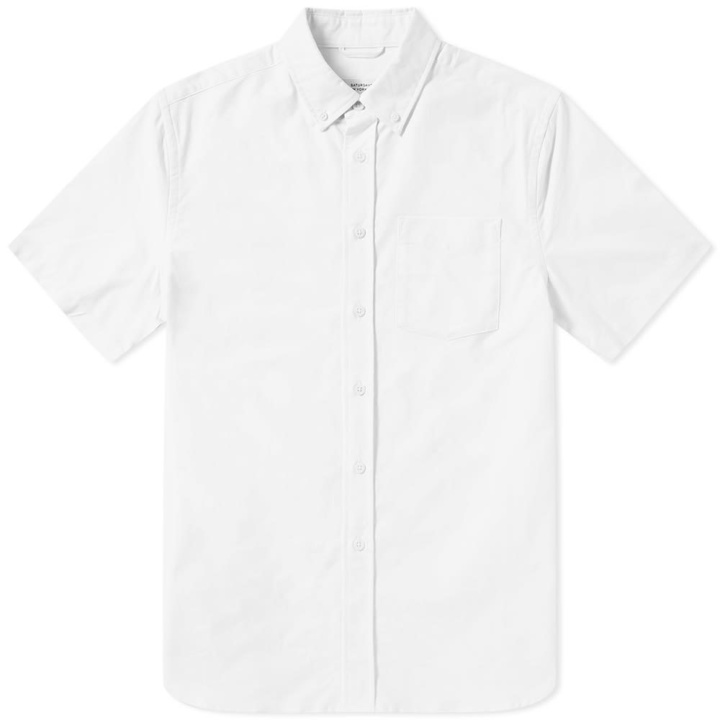 Photo: Saturdays NYC Short Sleeve Esquina Oxford Shirt White