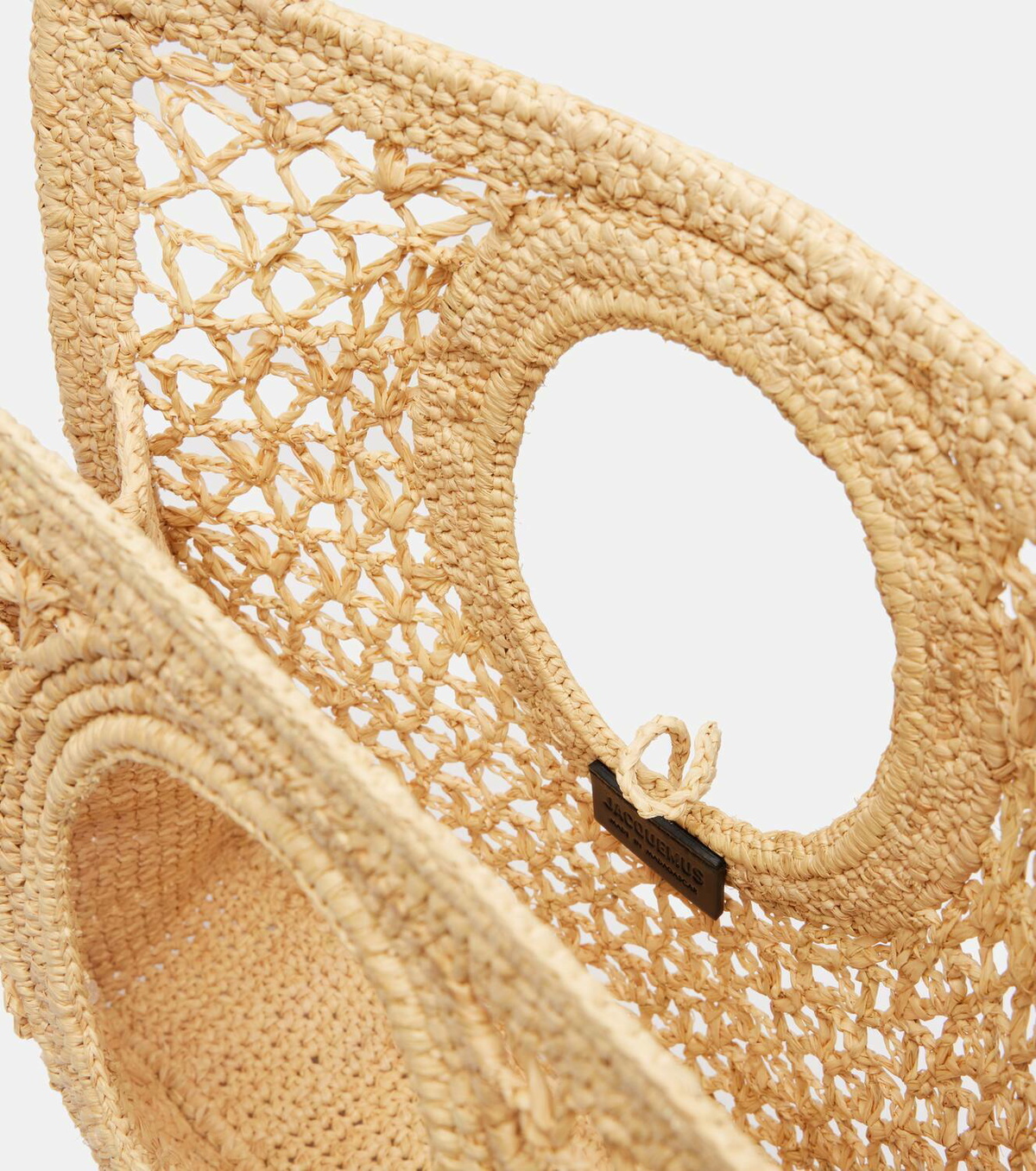 Jacquemus Spiaggia Small raffia tote bag