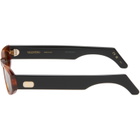 Valentino Brown & Black Geometric Acetate Sunglasses