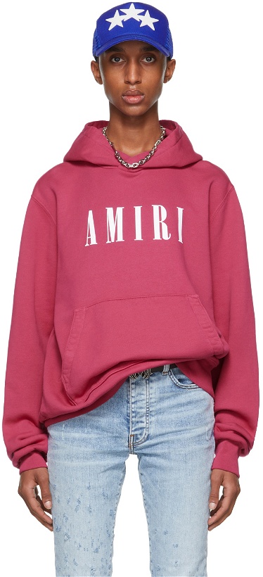 Photo: AMIRI Pink Core Logo Hoodie