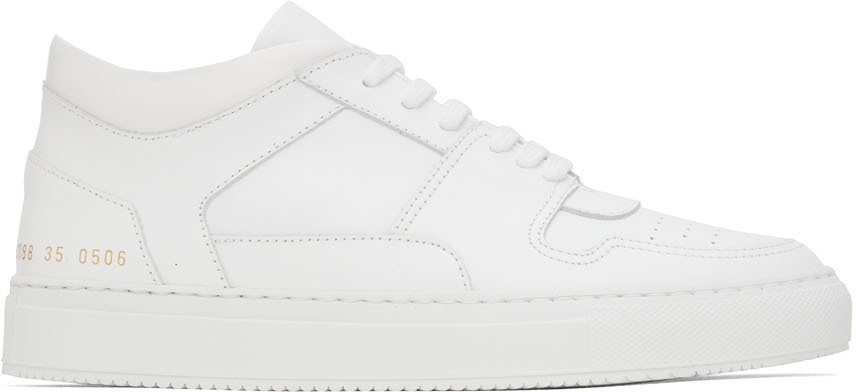 Common Projects White Decades Mid Sneakers Common Projects