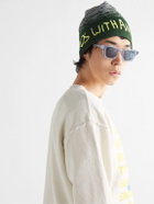 FRIENDS WITH ANIMALS - Logo-Embroidered Jacquard-Knit Beanie
