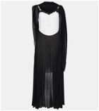 Christopher Kane - Mrs Robinson lac-trimmed midi dress with cape