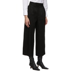 Mame Kurogouchi Black Ribbon Stripe Pleated Trousers