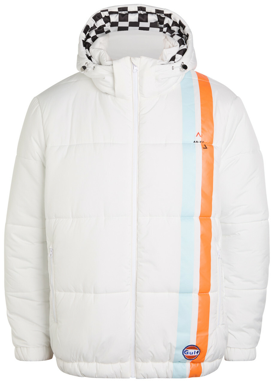 AN-Y1 Riski Padded Hooded Shell Jacket White