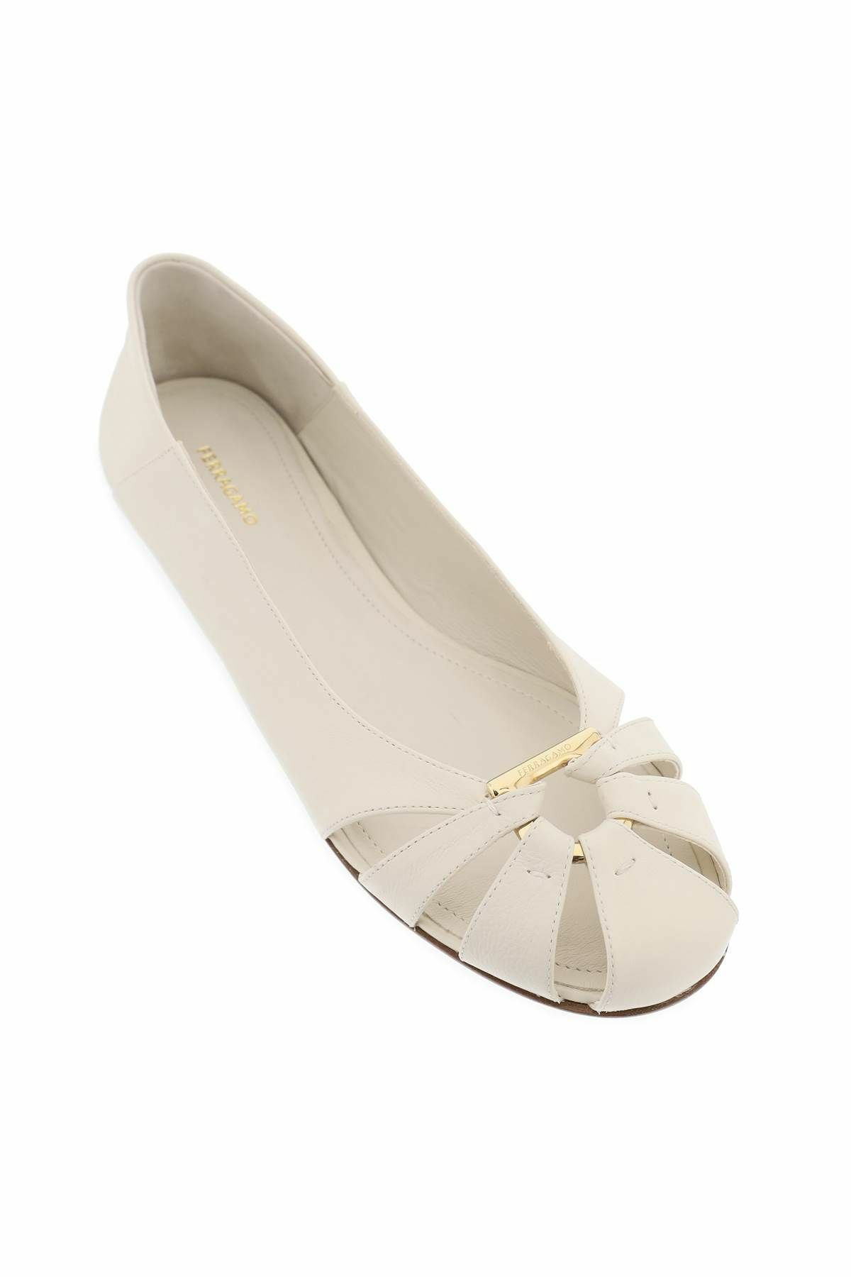 Salvatore Ferragamo Black Calfskin Ballet Flats main image 1