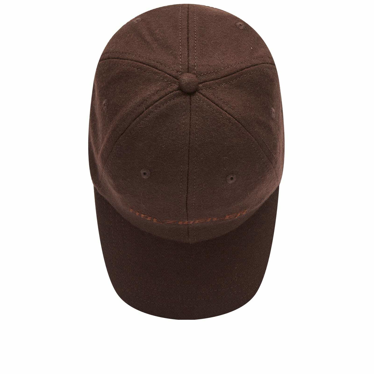 Holzweiler Women's Sonnet Cracked Logo Cap in Dark Brown