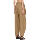 R2W Beige Milo Pintuck Cotton Trousers