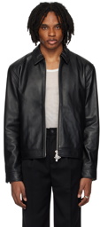 Han Kjobenhavn Black Zip Leather Jacket