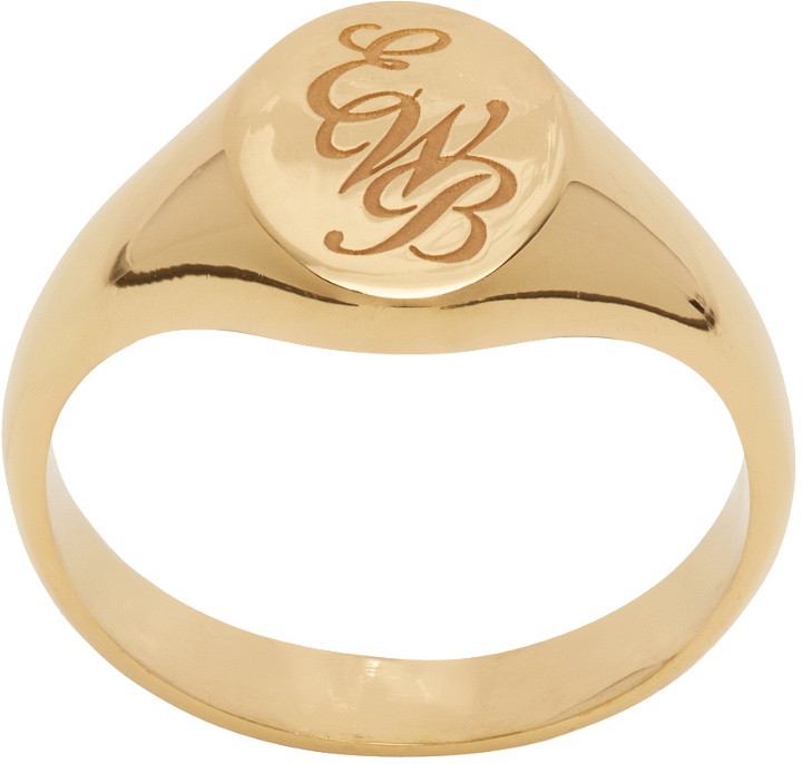 Photo: Ernest W. Baker Gold 'EWB' Signet Ring