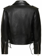 BALMAIN Leather Biker Jacket