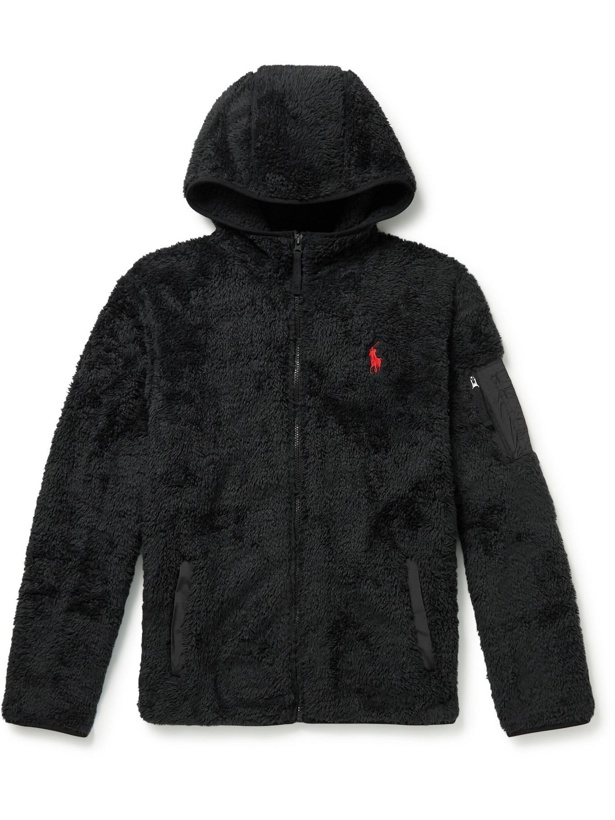 Photo: Polo Ralph Lauren - Logo-Embroidered Recycled Fleece Hoodie - Black