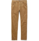 Beams Plus - Slim-Fit Cotton-Corduroy Trousers - Men - Beige