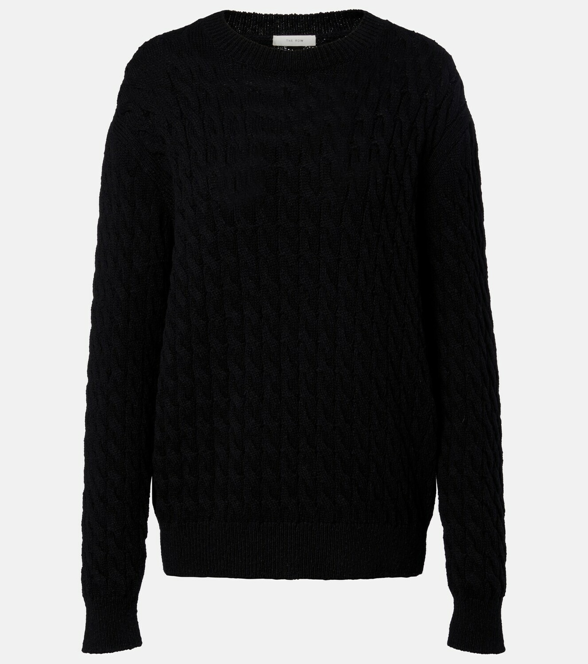 The Row Orus cable-knit cotton and linen sweater
