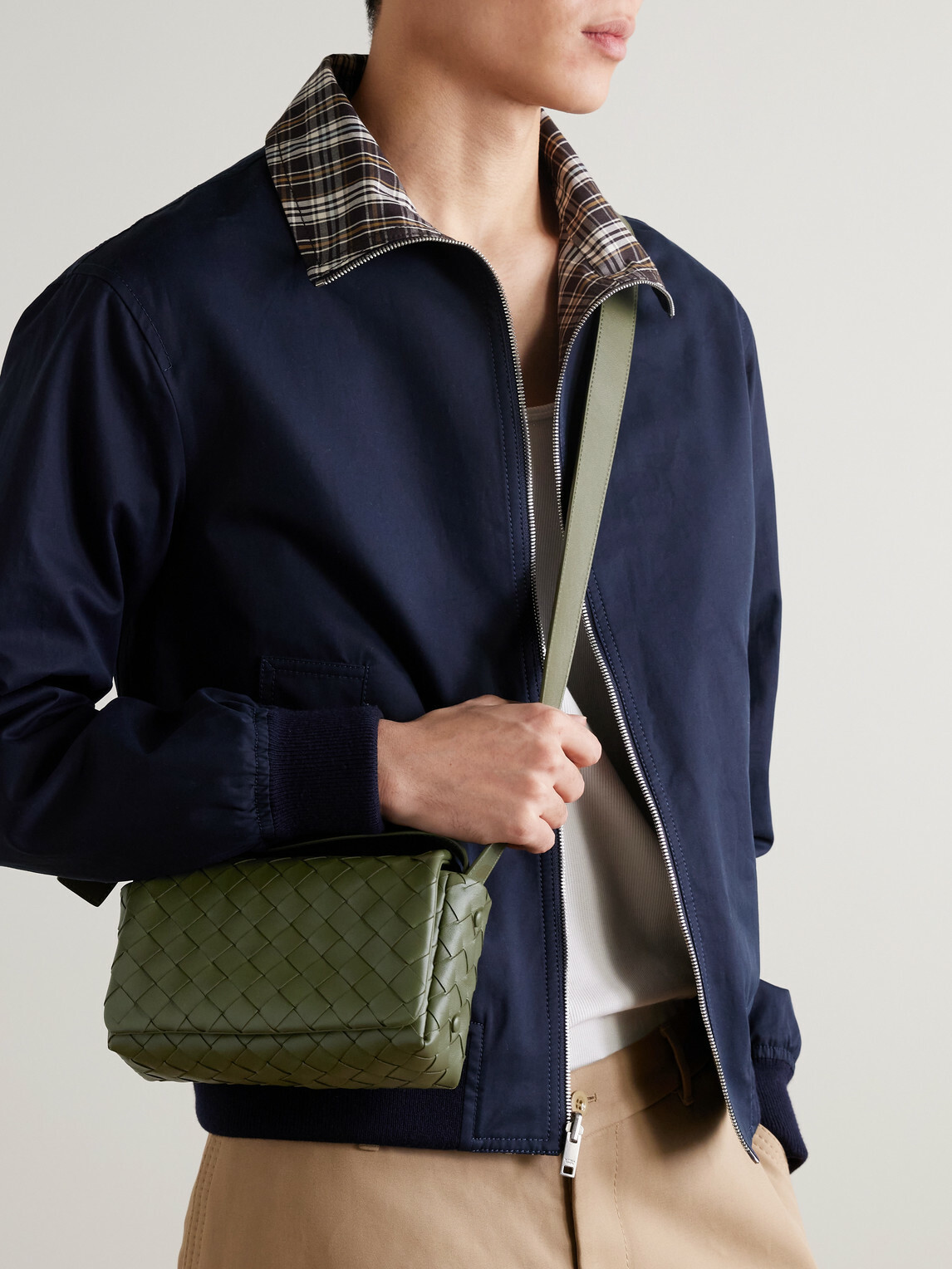 Bottega Veneta - Intrecciato Leather Messenger Bag