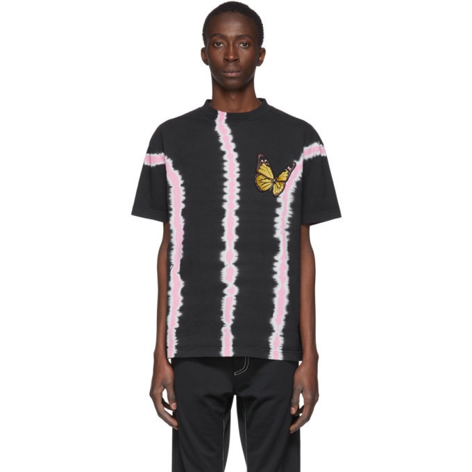 Photo: Palm Angels Black Tie-Dye Butterfly T-Shirt