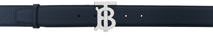 Photo: Burberry Navy Monogram Motif Belt